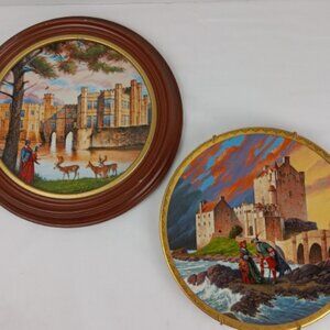 2 Picard 90-92 Romantic Castles of Europe Collectors Plates By Darrell K Sweet